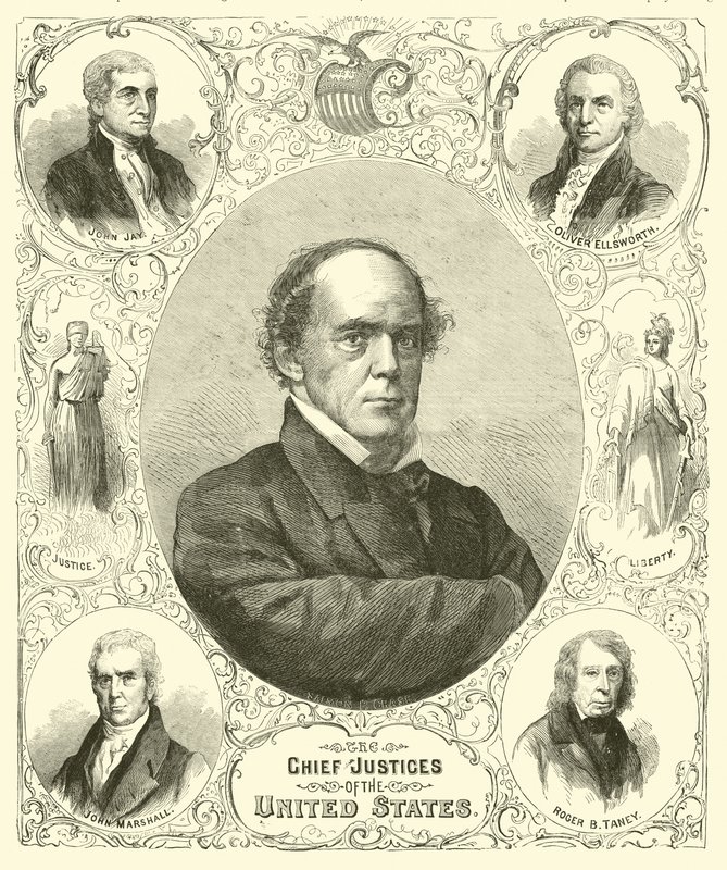 美国首席大法官，1864年8月 作者 美国学校