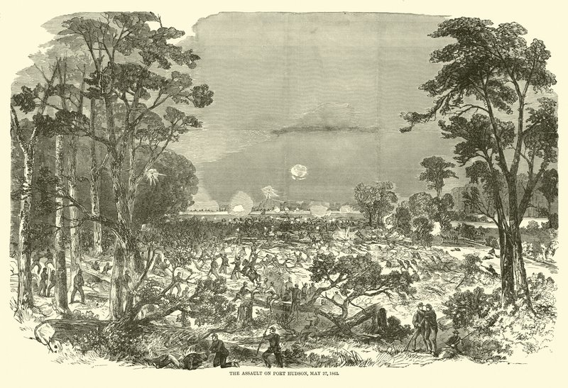 1863年5月27日，1863年5月袭击哈德逊港 作者 美国学校
