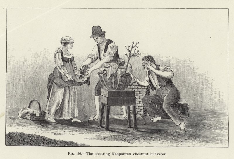 作弊的那不勒斯chesnut huckster 作者 美国学校