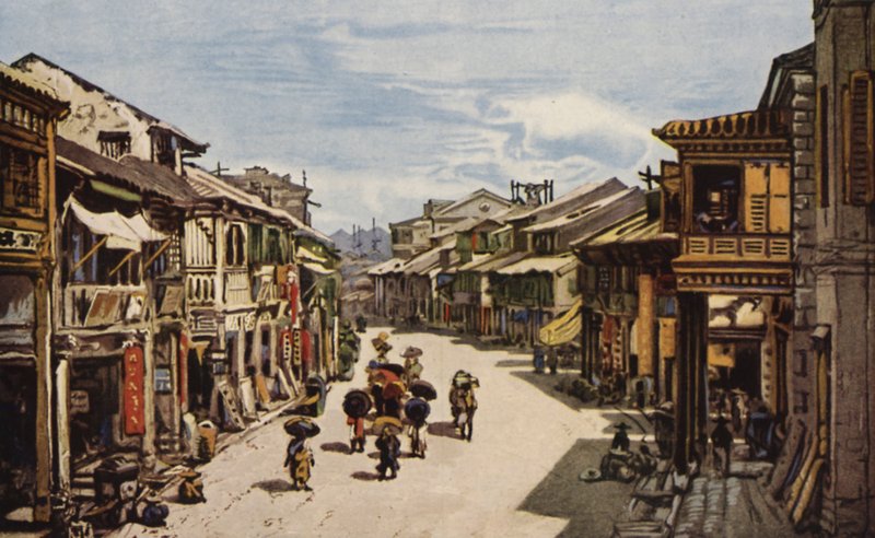 香港本土街区（彩色平版） 作者 美国学校