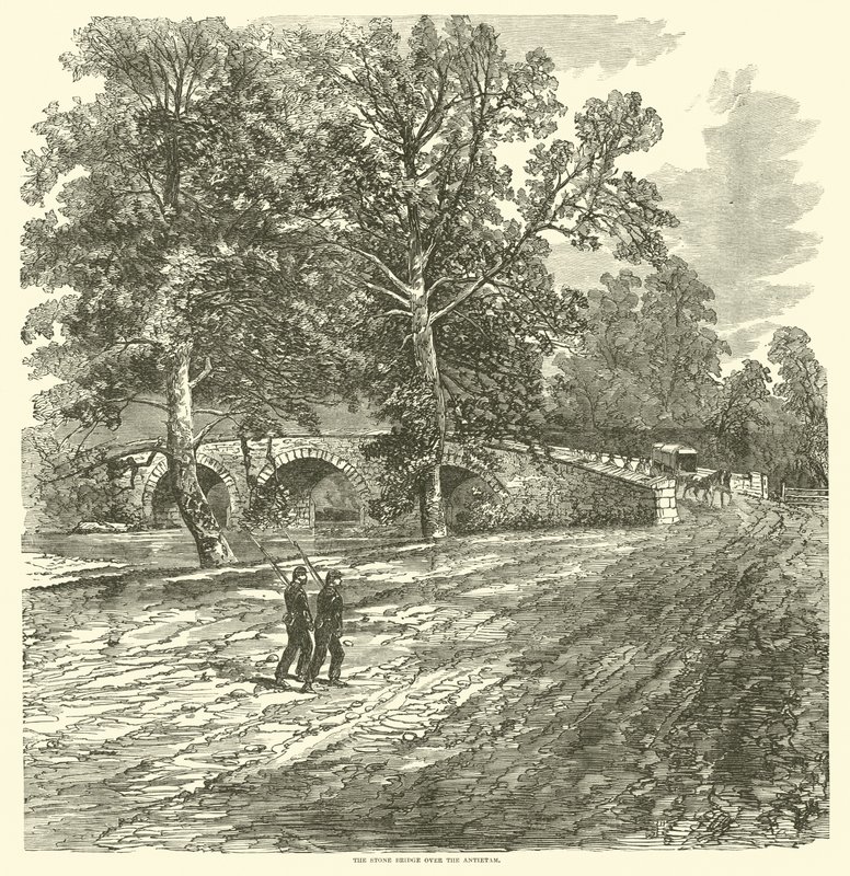 1862年9月，Antietam上的石桥 作者 美国学校