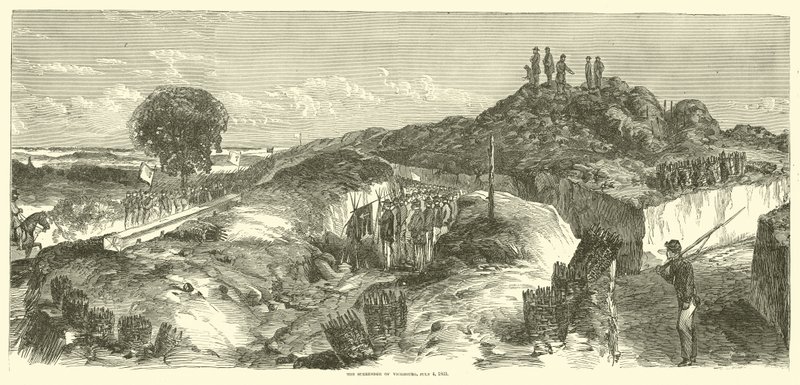 1863年7月4日，1863年7月投降维克斯堡 作者 美国学校