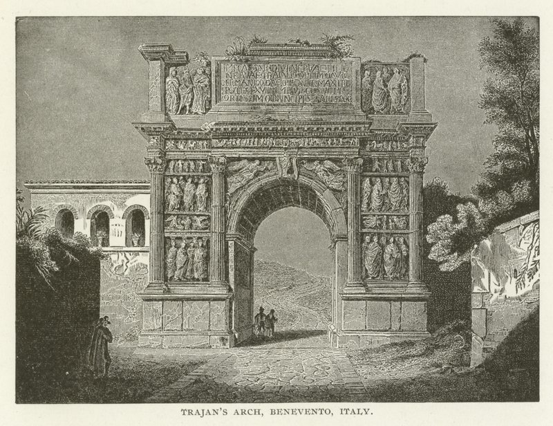 Trajans Arch，贝内文托，意大利 作者 美国学校