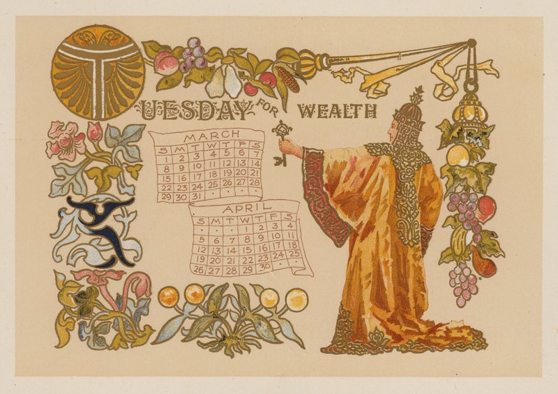 星期二为财富（chromolitho） 作者 美国学校