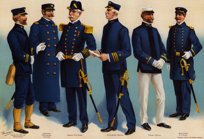 US Navy, uniforms 作者 美国学校