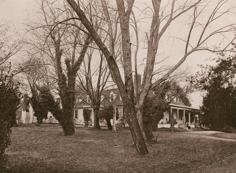 Ulysses S Grants总部，城市点（照相凹版） 作者 美国学校