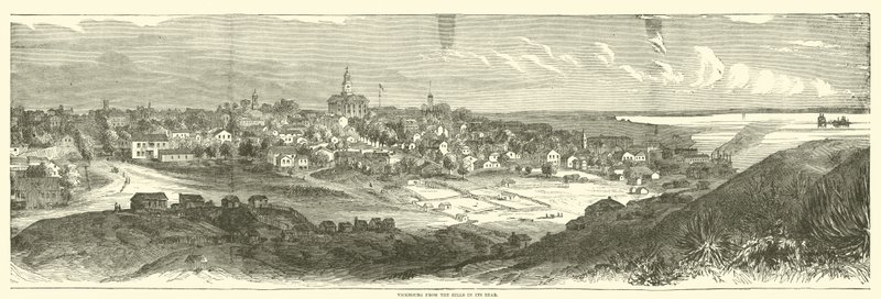 1863年5月，Vicksburg从它的后方山丘 作者 美国学校