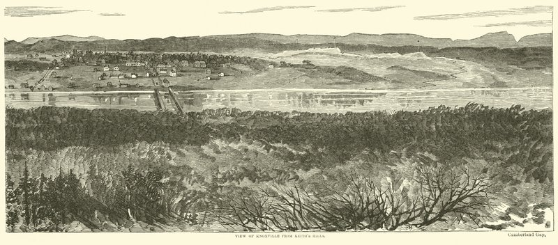 从Keiths Hills的诺克斯维尔看法，1863年11月 作者 美国学校