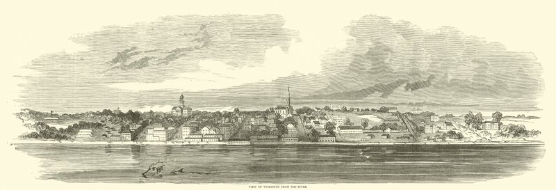 Vicksburg看法从河，1862年6月 作者 美国学校