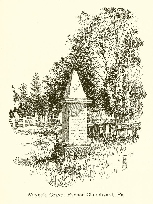 Waynes Grave，Radnor Churchyard，Pa 作者 美国学校
