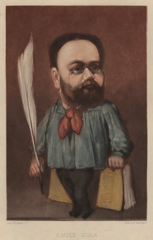 Emile Zola，法国小说家，剧作家和记者 作者 安德鲁·吉尔