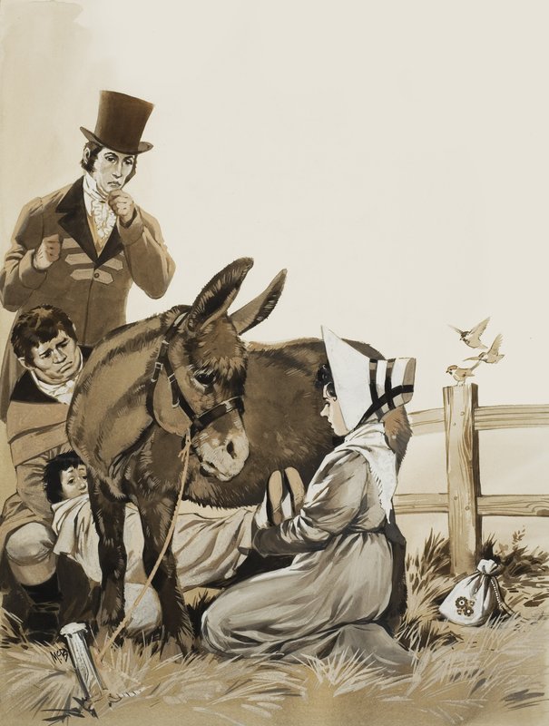 约翰-康斯特布尔（1776-1837 年）和《治疗百日咳的药方》（纸面水粉画） 作者 安格斯·麦克布莱德