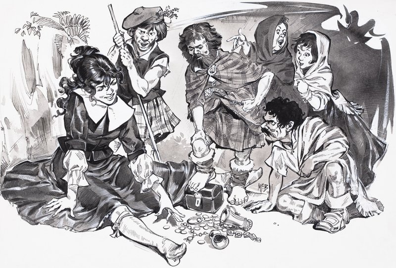 美丽的伊泽贝尔-高迪（纸上水粉画） 作者 安格斯·麦克布莱德