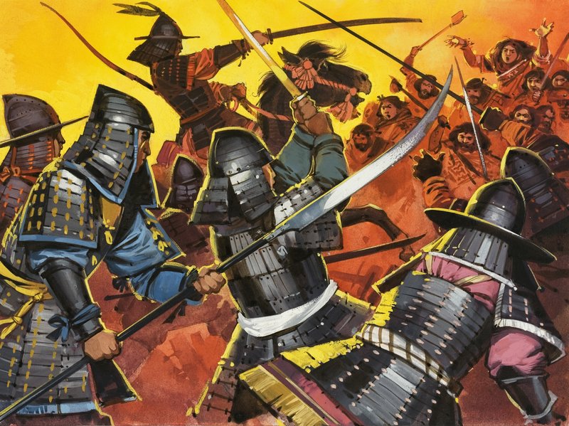 战斗中身份不明的日本武士 作者 安格斯·麦克布莱德