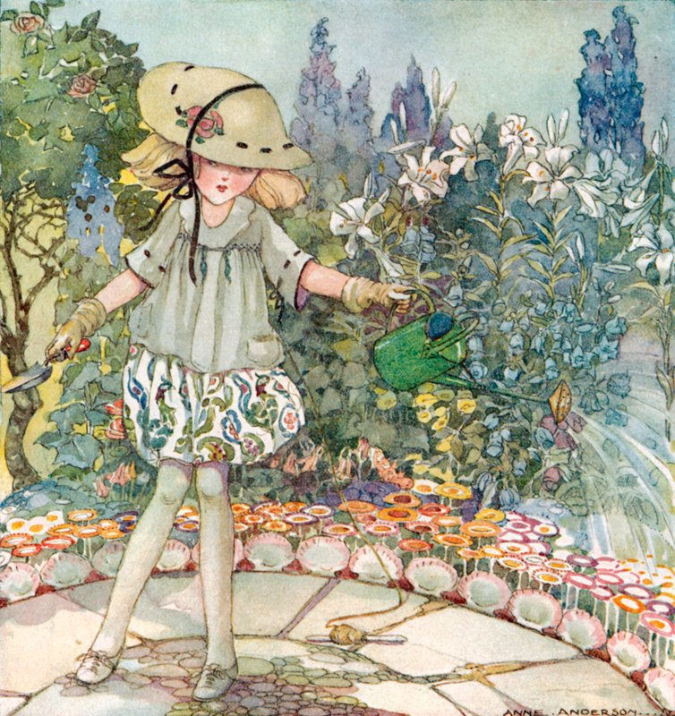 女主人玛丽，完全相反，你的花园如何成长 作者 安妮·安德森（Anne Anderson）