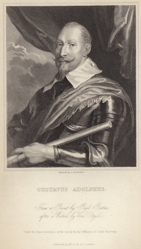 瑞典的Gustavus Adolphus II 作者 安东尼·范·戴克