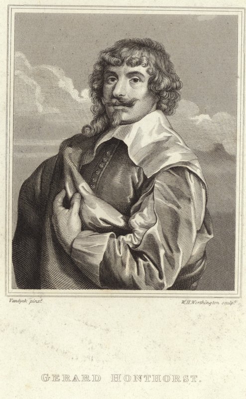 Gerard van Honthorst的肖像 作者 安东尼·范·戴克