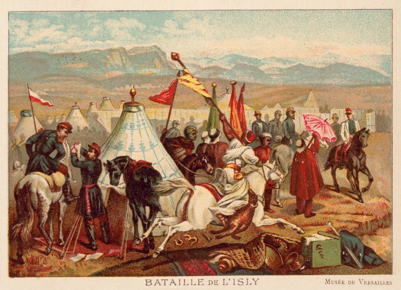1844年摩洛哥伊斯利战役（chromolitho） 作者 安东尼·查尔斯·贺拉斯·韦尔内
