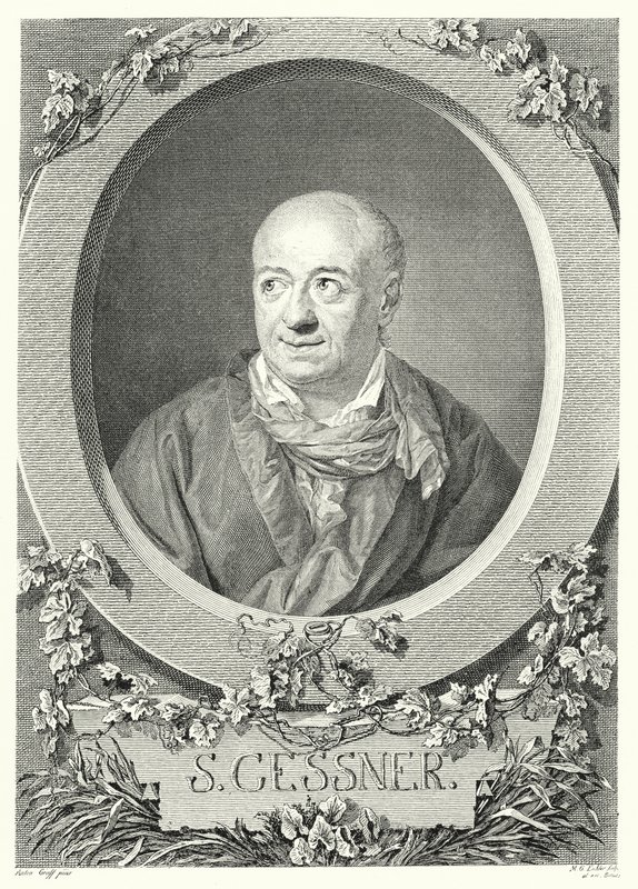 Salomon Gessner，瑞士画家和诗人（版画） 作者 安东（之后）格拉夫