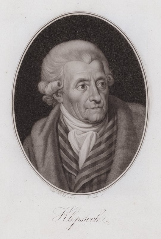 弗里德里希·戈特利布·克洛普斯托克 (Friedrich Gottlieb Klopstock)，德国诗人（版画） 作者 安东·希克尔