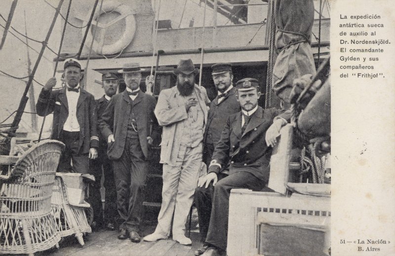 瑞典代表团拯救了Otto Nordenskjolds南极探险队遇难船员，c1904 作者 阿根廷摄影师