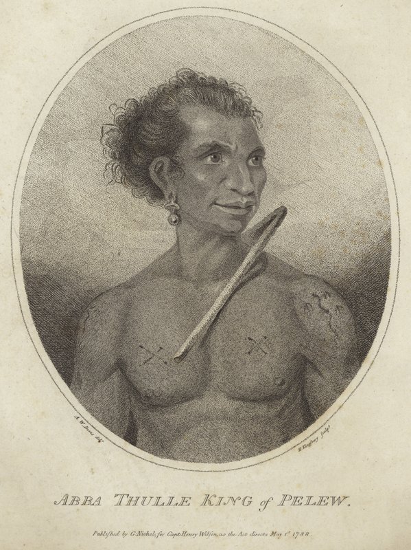 Pelew国王Abba Thulle的肖像 作者 亚瑟·戴维斯（Arthur Devis）