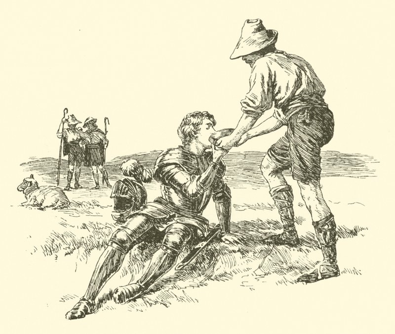 Sir Calidore, Knight Of Courtesy, The Quest Of The Blatant Beast (engraving) 作者 亚瑟·乔治·沃克