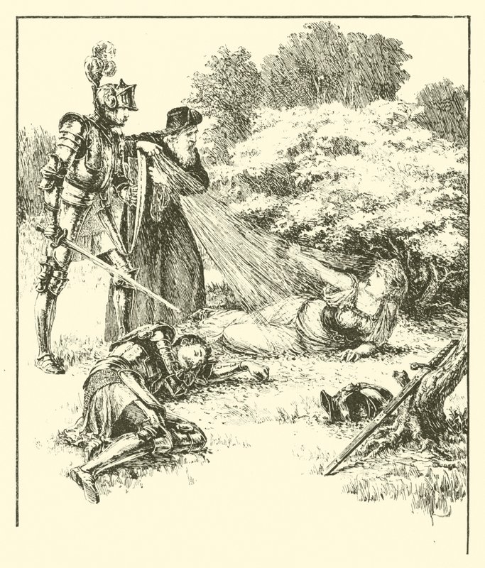 盖恩爵士，幸福的凉亭（版画） 作者 亚瑟·乔治·沃克
