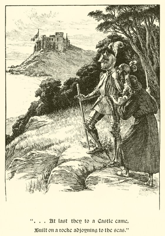 盖恩爵士，三姐妹（版画） 作者 亚瑟·乔治·沃克