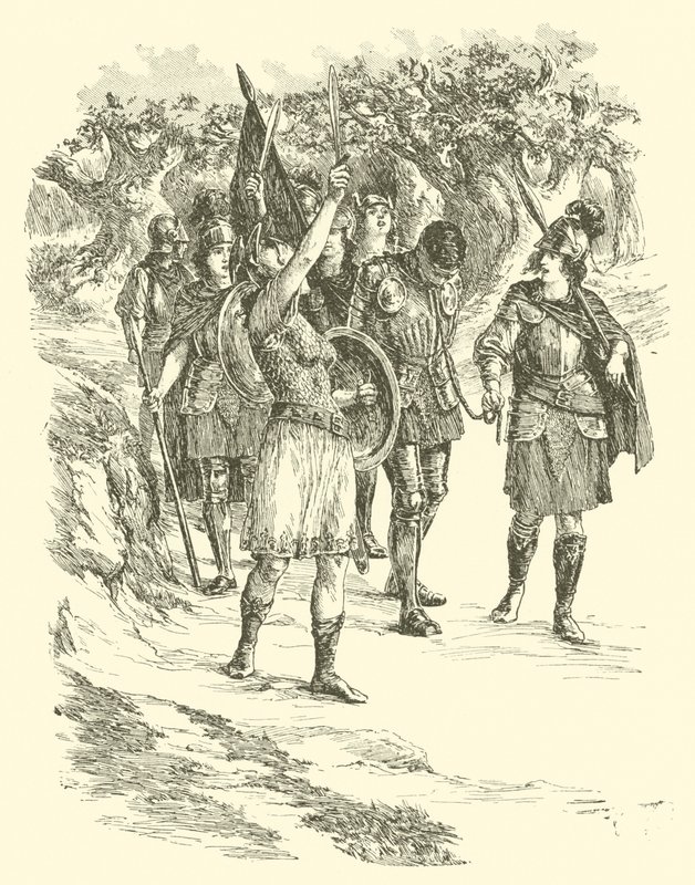 The Adventures Of Sir Artegall, Queen Of The Amazons (engraving) 作者 亚瑟·乔治·沃克