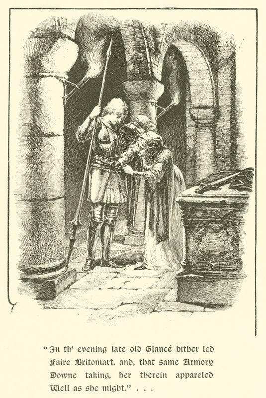 The Legend of Britomart, How Britomart Set Forth On Her Quest (engraving) 作者 亚瑟·乔治·沃克