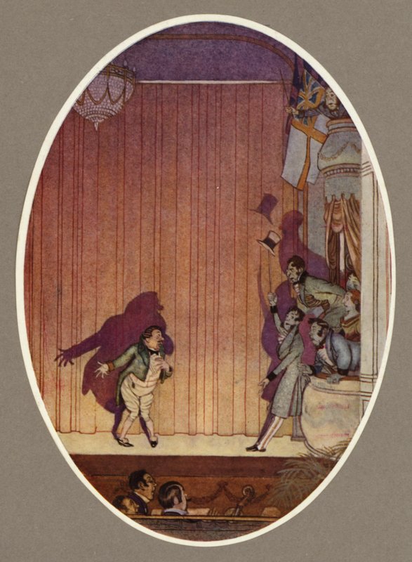 A Row in an Omnibus, Box (colour litho) 作者 亚瑟·乔治·沃茨（Arthur George Watts）