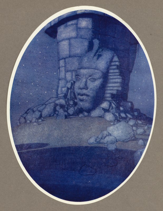 Ozymandias（彩色石版画） 作者 亚瑟·乔治·沃茨（Arthur George Watts）