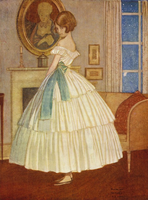 磨坊主的女儿（彩色石版画） 作者 亚瑟·乔治·沃茨（Arthur George Watts）