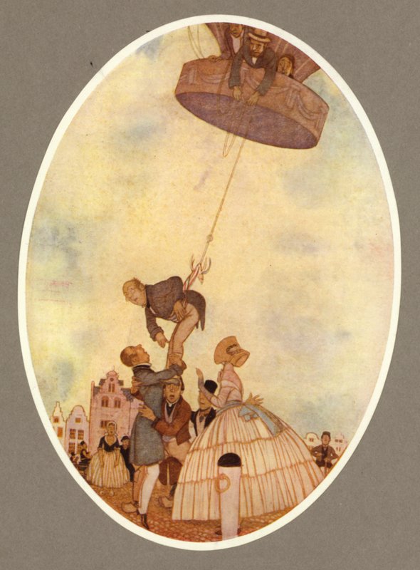 The "Monstre" Balloon (colour litho) 作者 亚瑟·乔治·沃茨（Arthur George Watts）