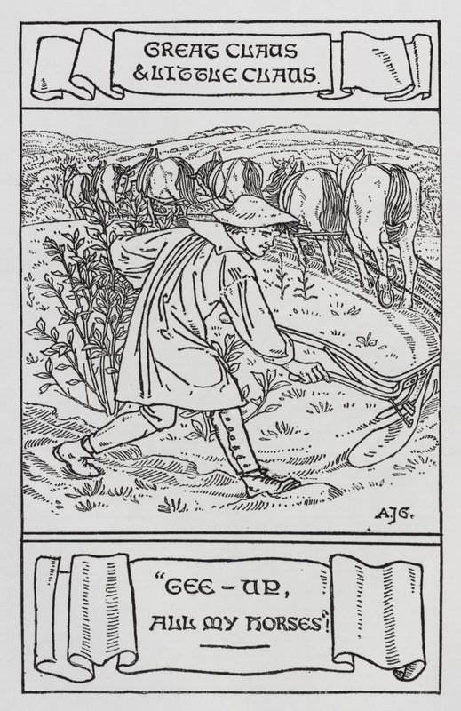 Hans Christian Andersen: Great Claus and Little Claus (litho) 作者 亚瑟·约瑟夫·加斯金
