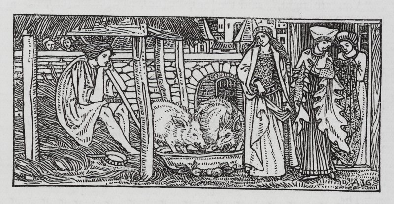 Hans Christian Andersen: The Swineherd (litho) 作者 亚瑟·约瑟夫·加斯金
