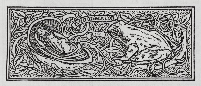 Hans Christian Andersen: Thumbelina (litho) 作者 亚瑟·约瑟夫·加斯金