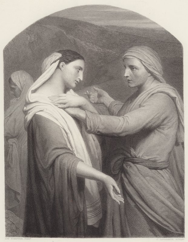 露丝和娜奥米 作者 艾瑞·谢弗（Ary Scheffer）