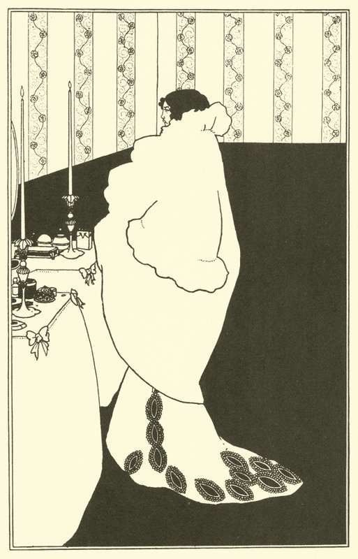 骆驼祥子（石版画）（The Lady of the Camelias）。 作者 奥布里（后）比尔兹利