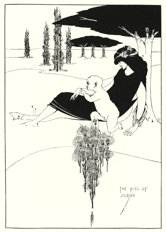 犹大之吻（雕版画 作者 奥布里（后）比尔兹利