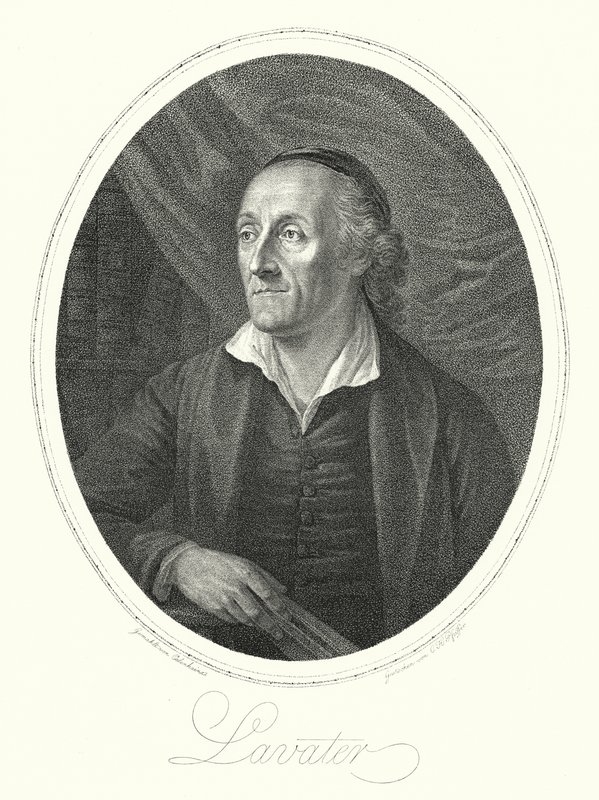 Johann Kaspar Lavater, Swiss theologian, author and physiognomist (engraving) 作者 奥古斯特·弗里德里希·奥伦海恩茨