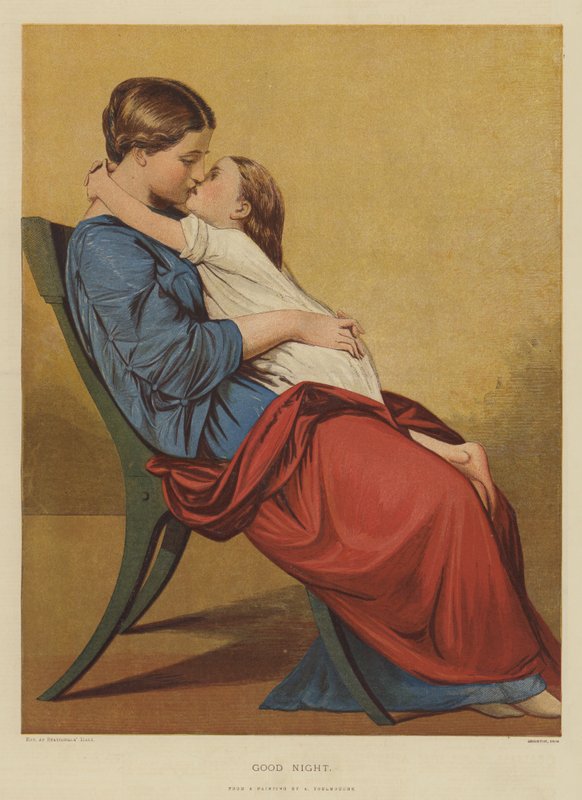 晚安（chromolitho） 作者 奥古斯特·图穆什