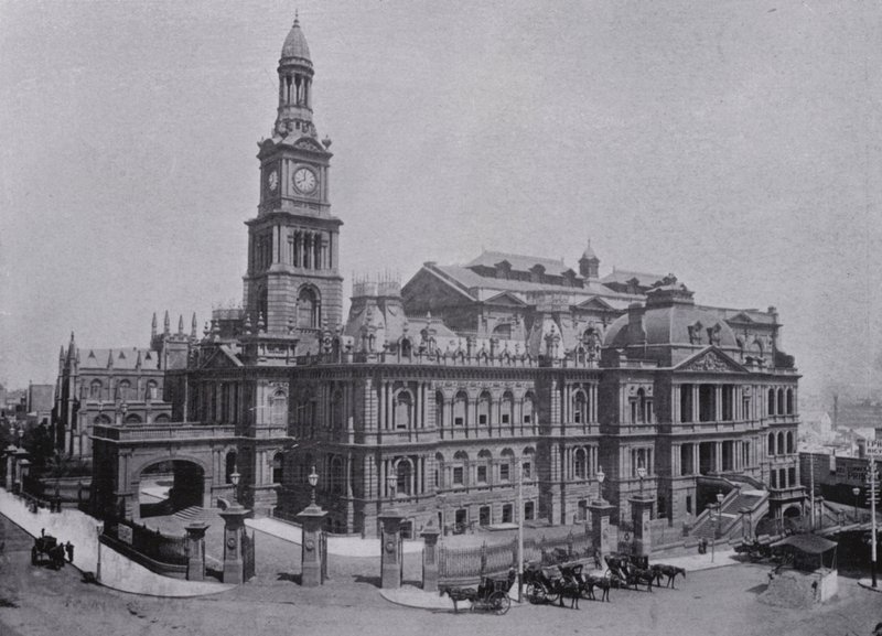 Sydney, NSW: Town Hall (b/w photo) 作者 澳大利亚摄影师