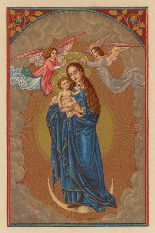Jesus infans florem monstrans (chromolitho) 作者 奥地利学派