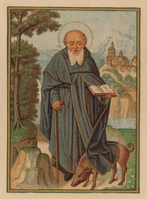 S Antonius (chromolitho) 作者 奥地利学派