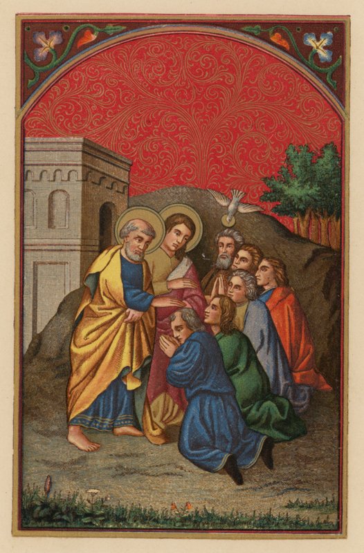 S Petrus et Joannes in Samaria (chromolitho) 作者 奥地利学派
