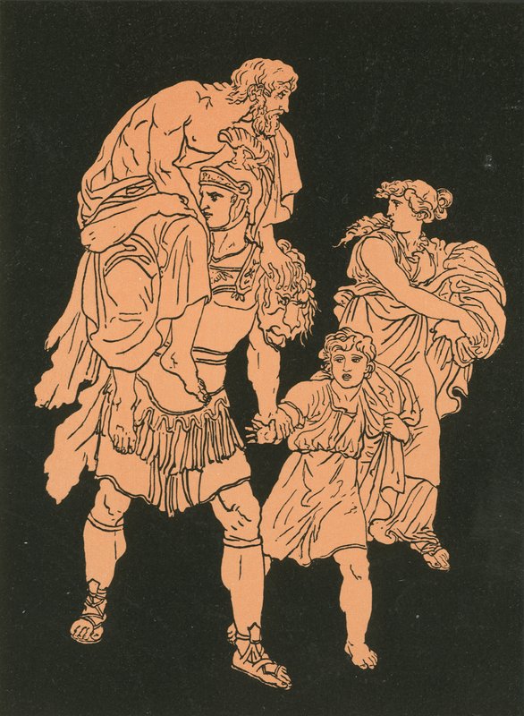 特洛伊的飞行 作者 Bartolomeo Pinelli