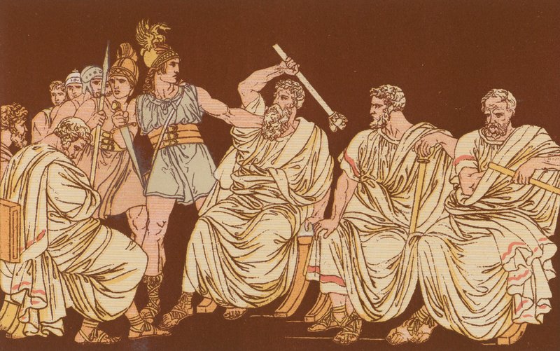 高卢人和参议员 作者 Bartolomeo Pinelli