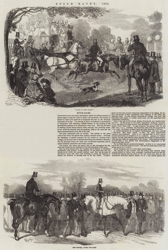 Epsom Races，1856 作者 本杰明·鲱鱼